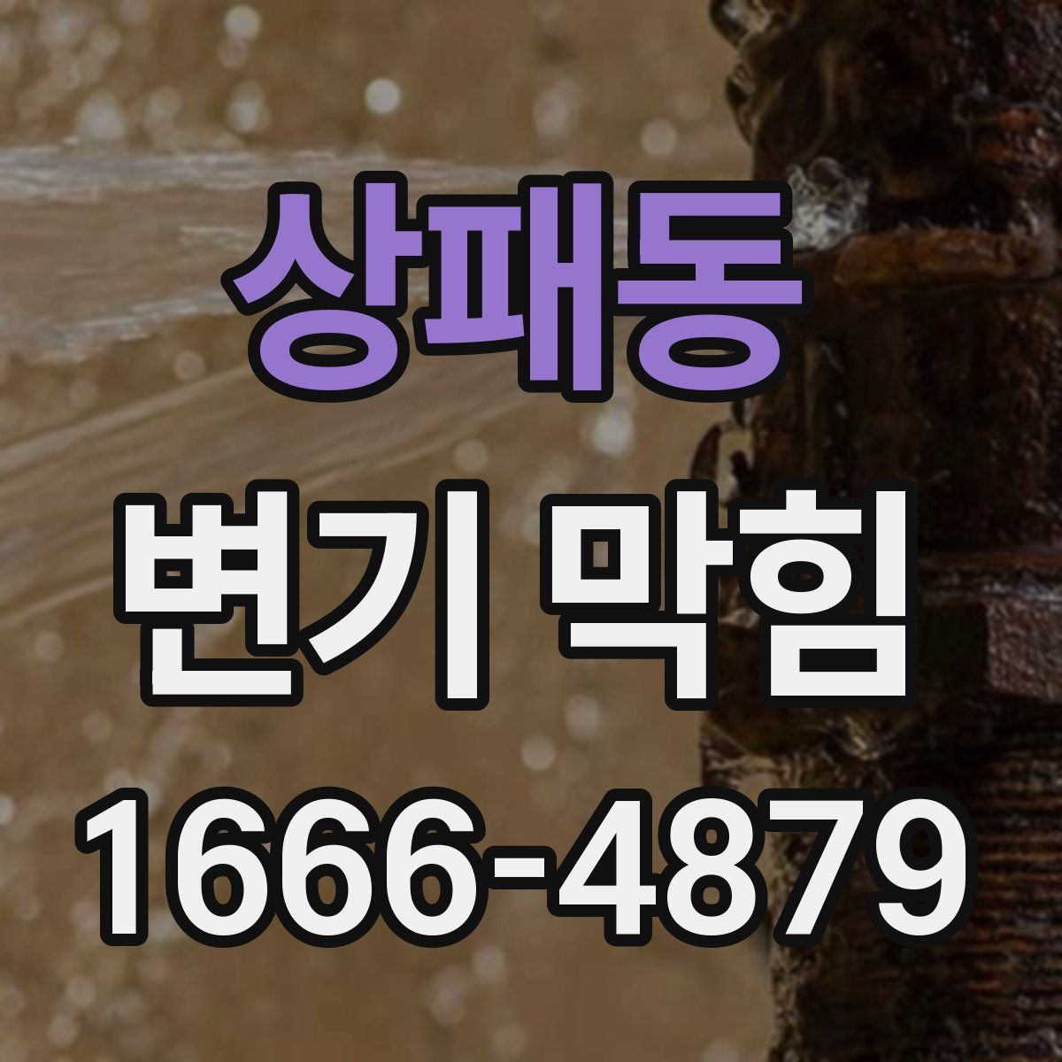 상패동 변기 막힘