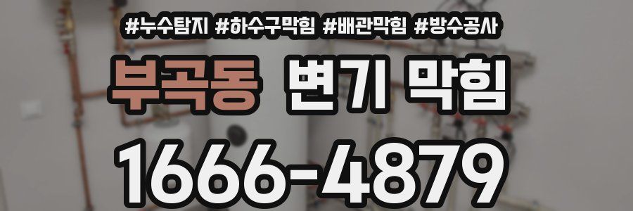 부곡동 변기 막힘