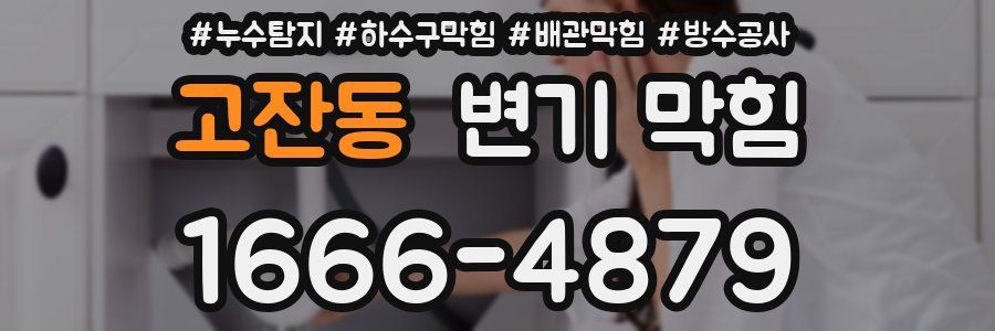 고잔동 변기 막힘