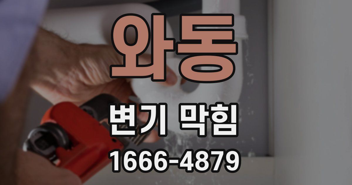 와동 변기 막힘