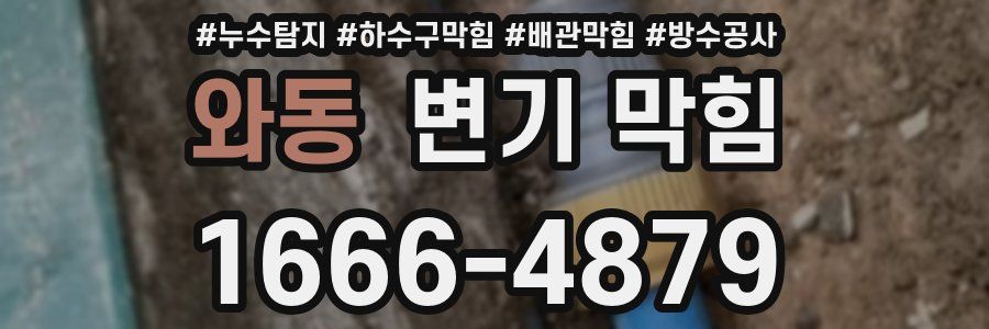 와동 변기 막힘