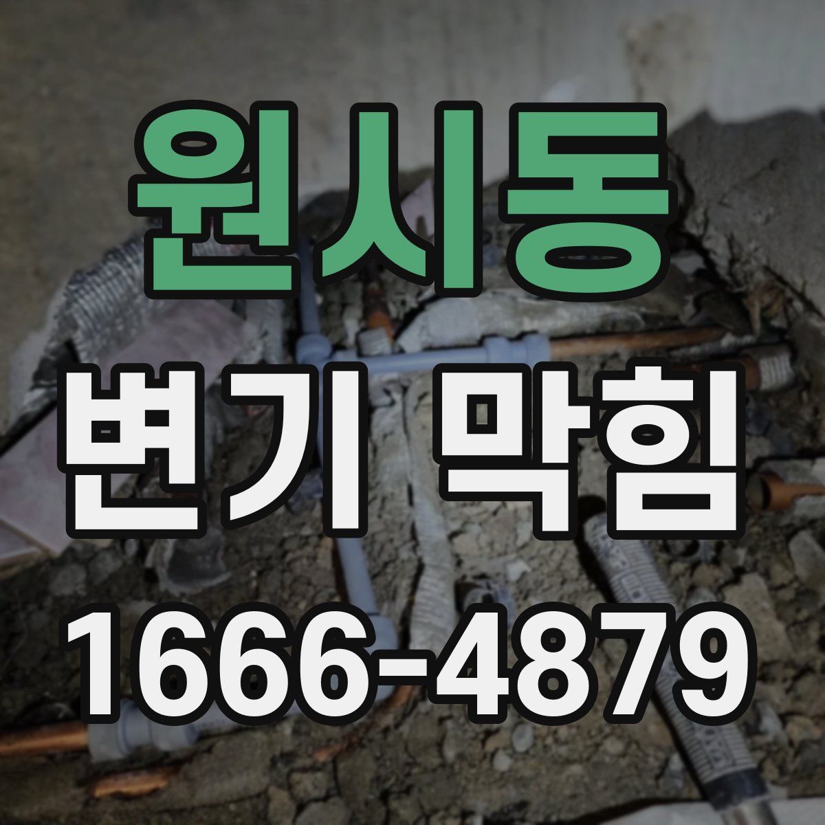 원시동 변기 막힘