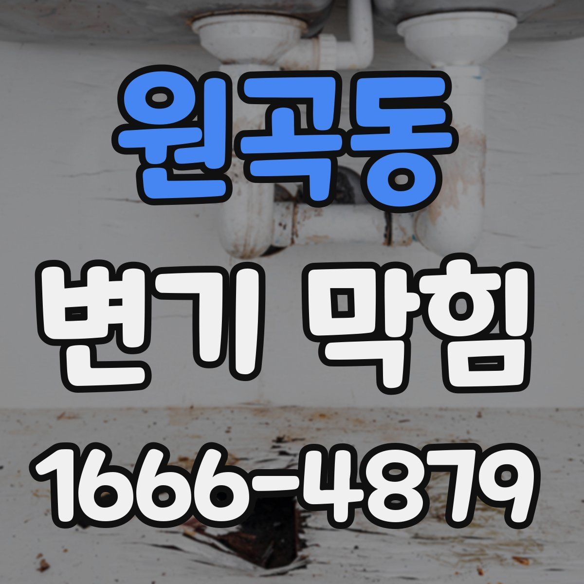 원곡동 변기 막힘