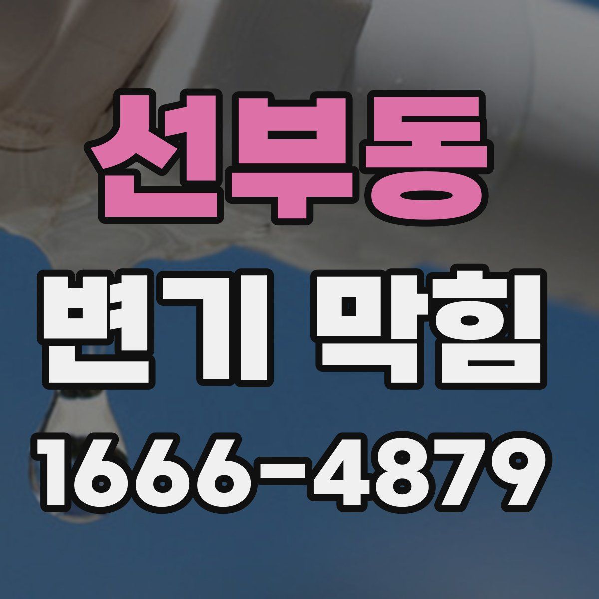 선부동 변기 막힘