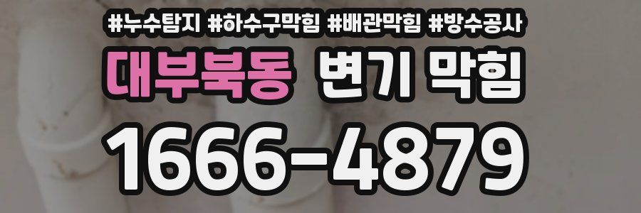 대부북동 변기 막힘