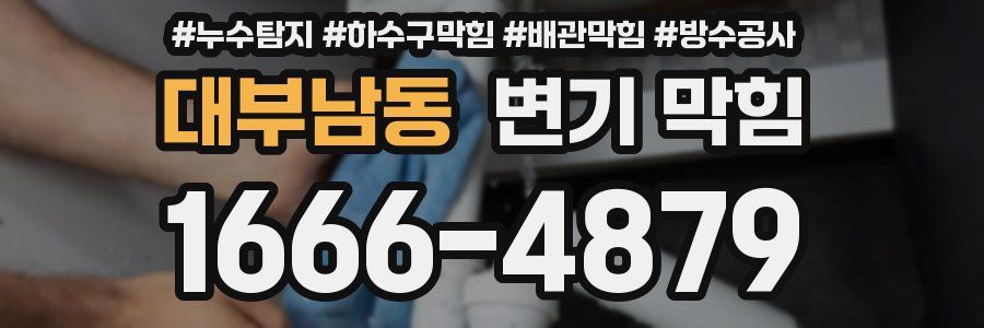 대부남동 변기 막힘