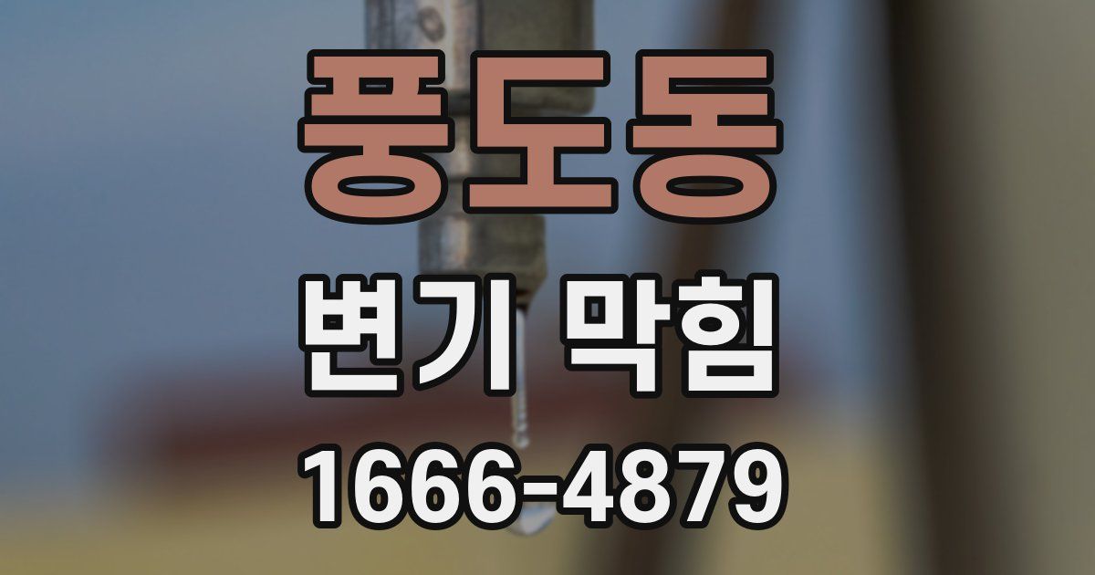 풍도동 변기 막힘