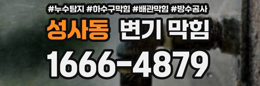 성사동 변기 막힘