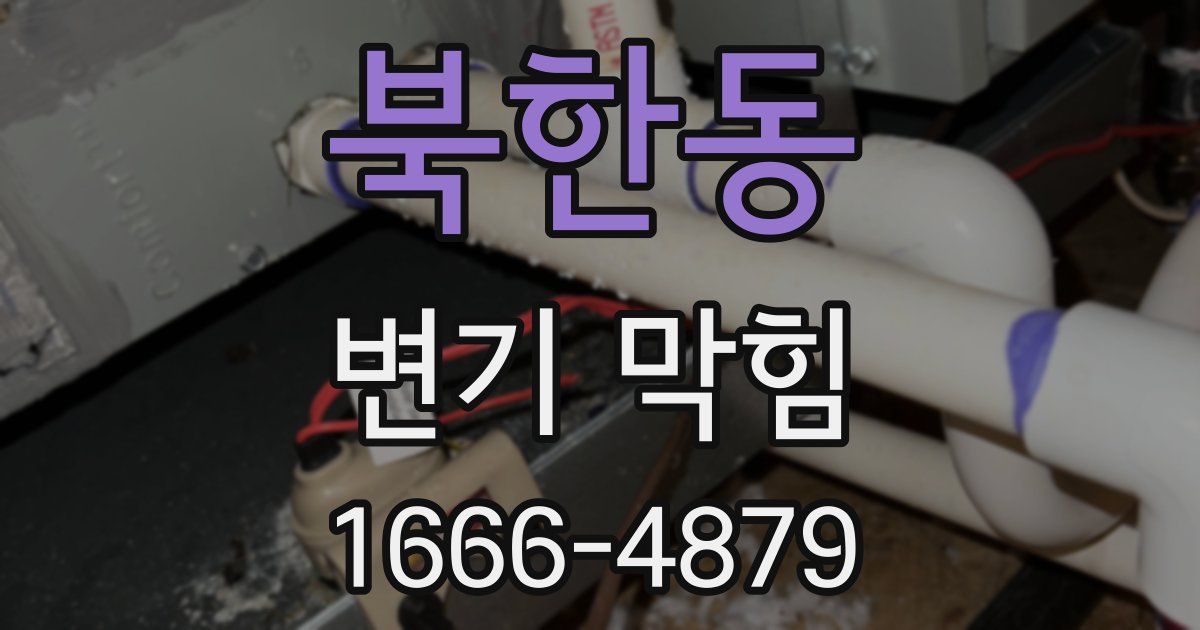 북한동 변기 막힘