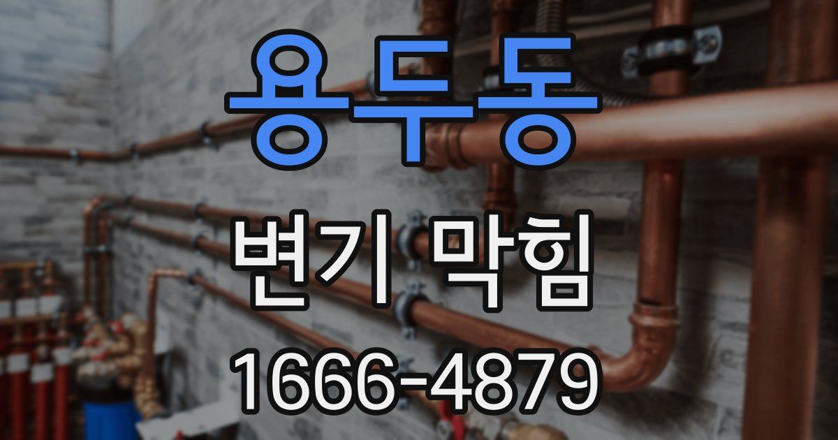 용두동 변기 막힘