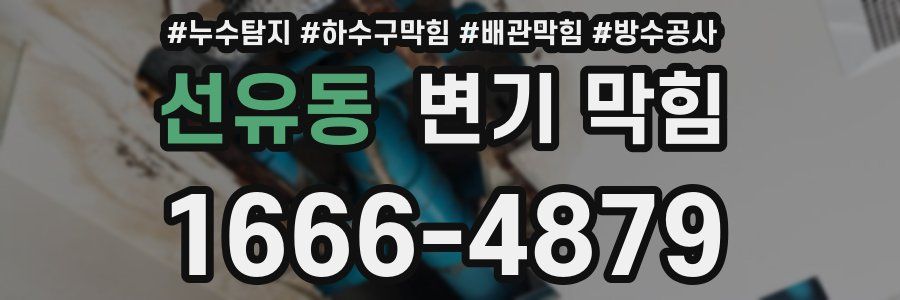 선유동 변기 막힘