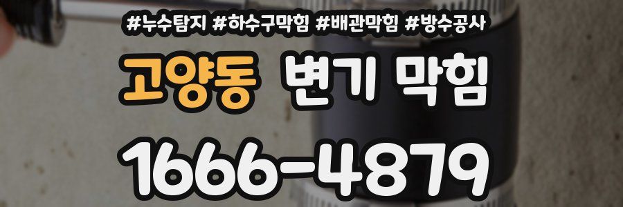 고양동 변기 막힘