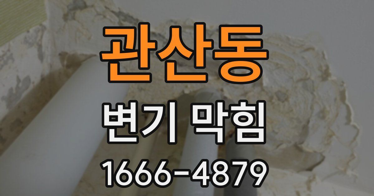 관산동 변기 막힘