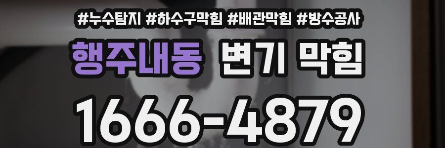 행주내동 변기 막힘