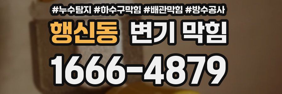 행신동 변기 막힘