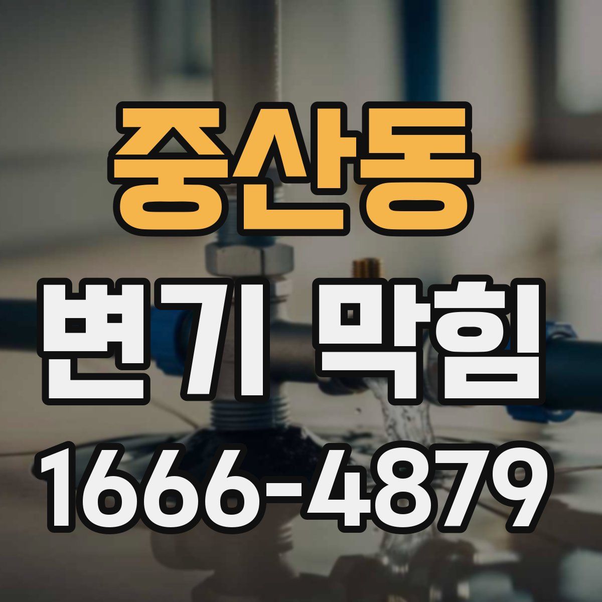 중산동 변기 막힘