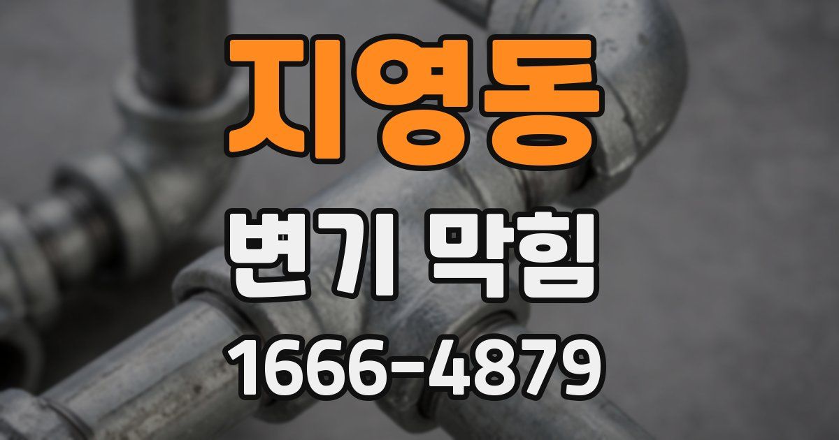 지영동 변기 막힘