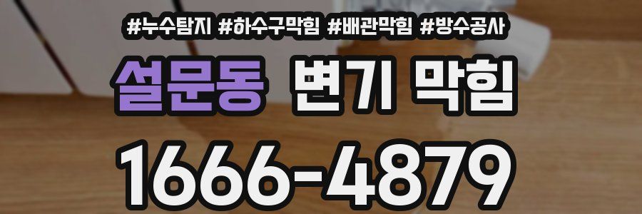설문동 변기 막힘