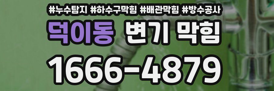 덕이동 변기 막힘