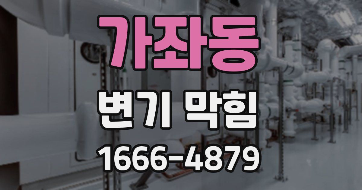 가좌동 변기 막힘