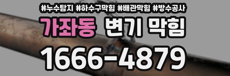 가좌동 변기 막힘