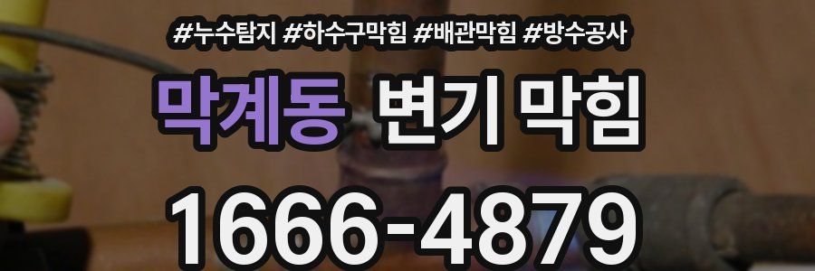 막계동 변기 막힘
