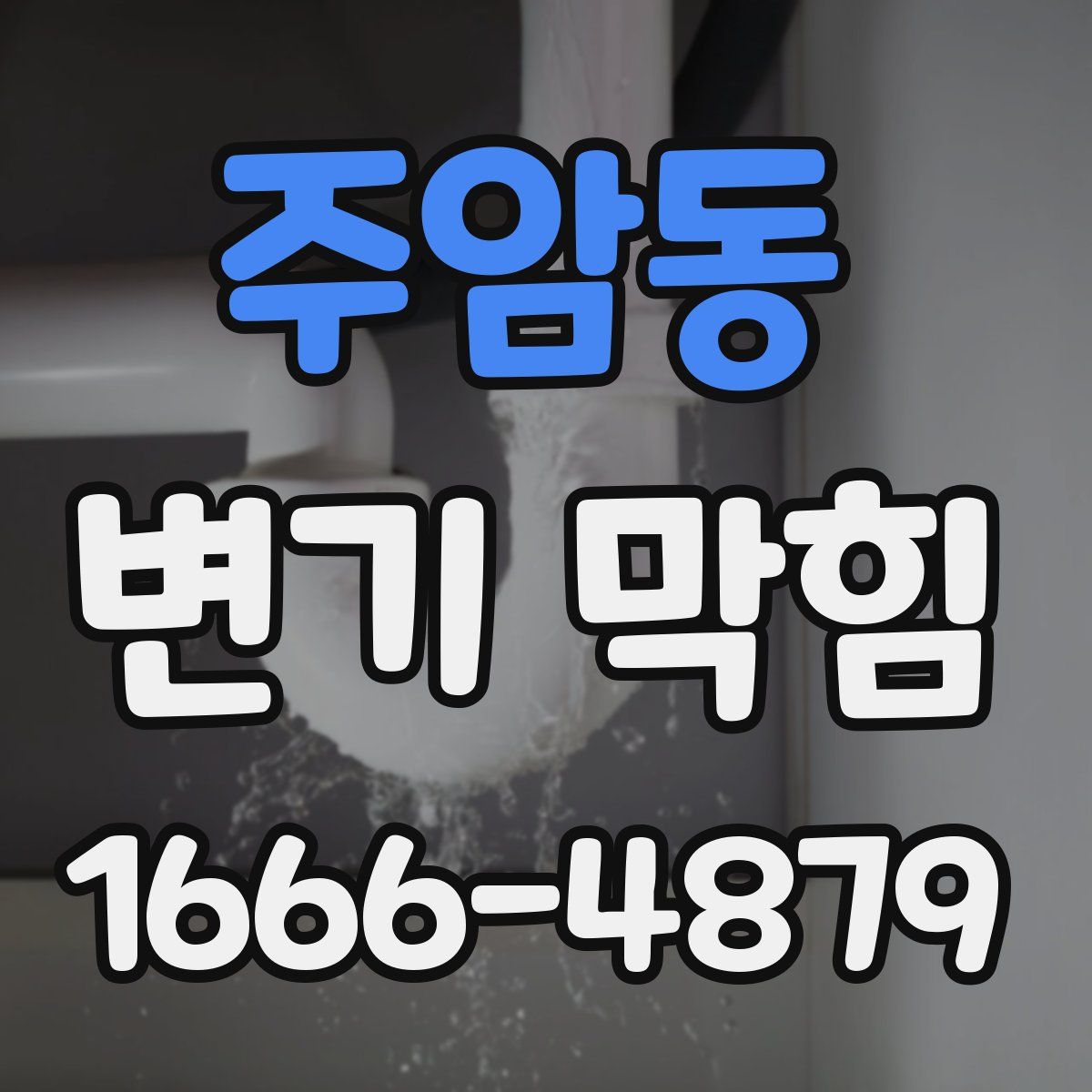 주암동 변기 막힘
