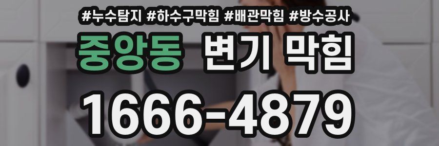 중앙동 변기 막힘
