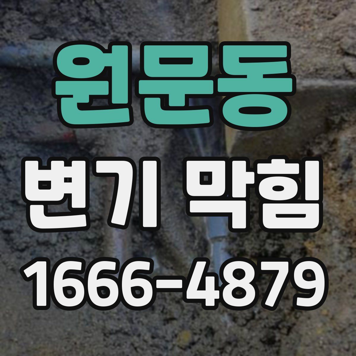 원문동 변기 막힘