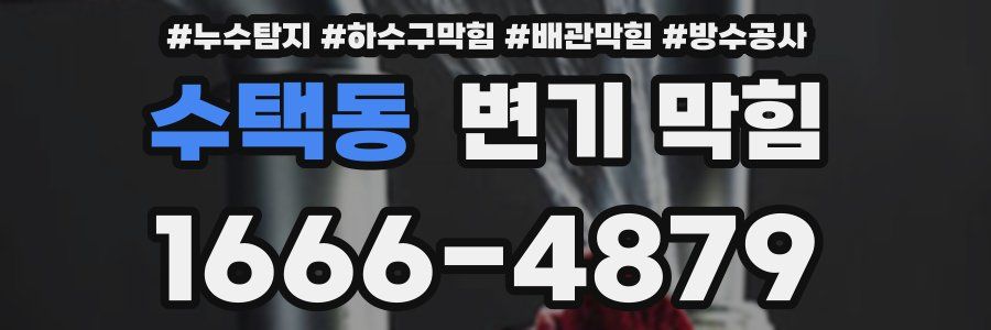 수택동 변기 막힘