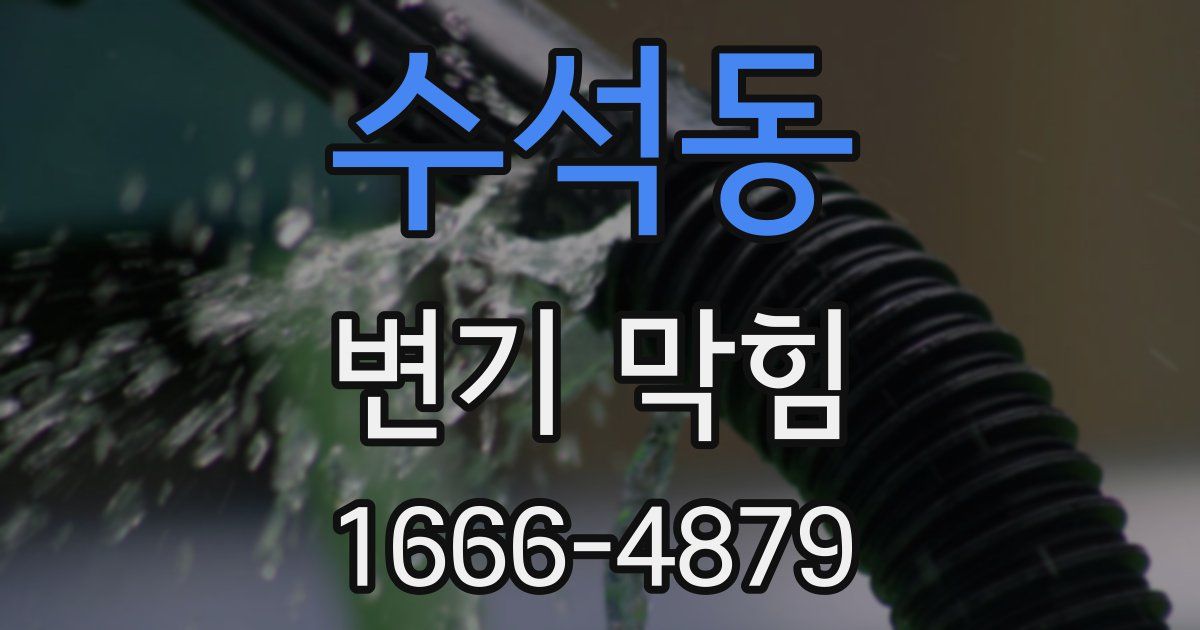 수석동 변기 막힘