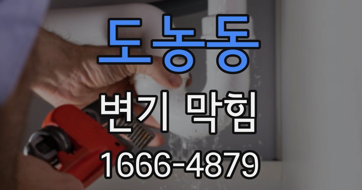 도농동 변기 막힘