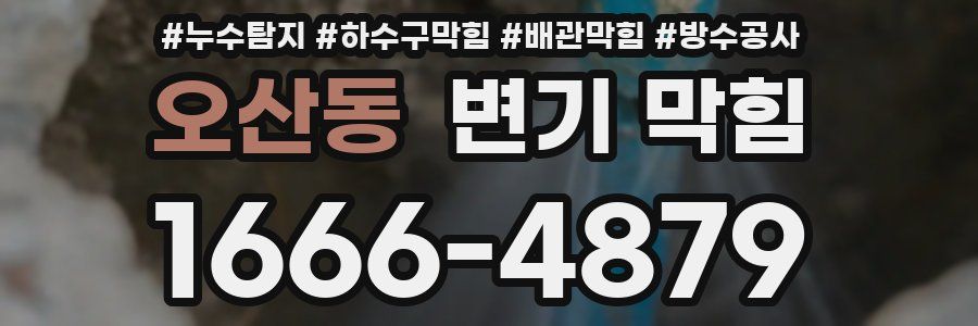 오산동 변기 막힘