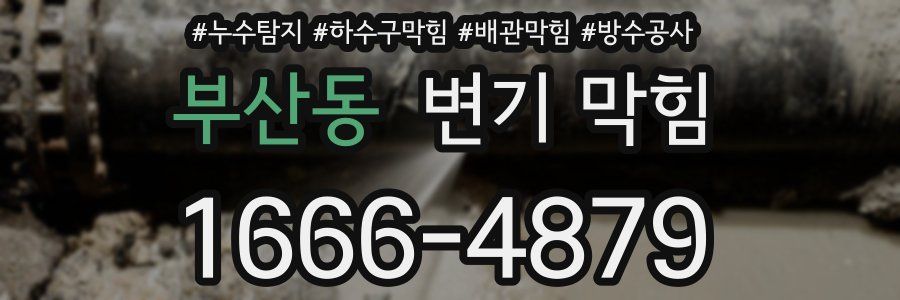 부산동 변기 막힘