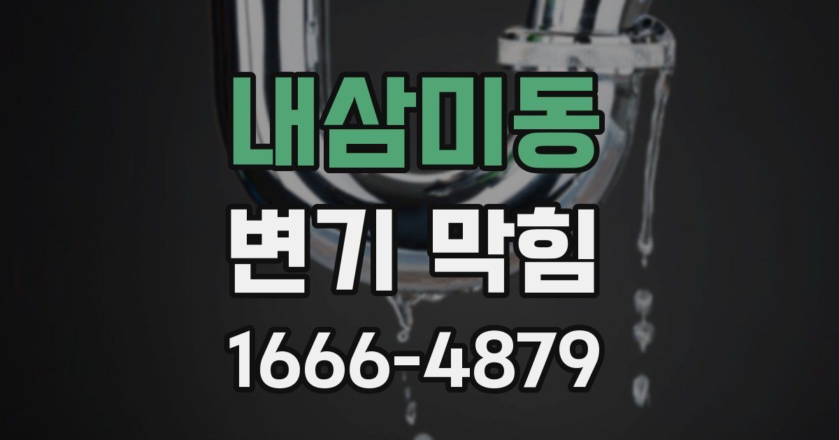 내삼미동 변기 막힘