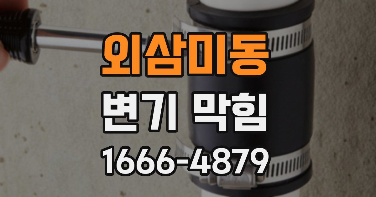 외삼미동 변기 막힘