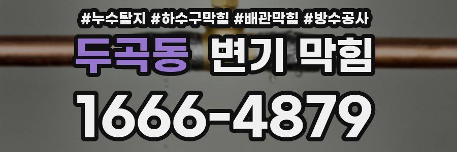 두곡동 변기 막힘