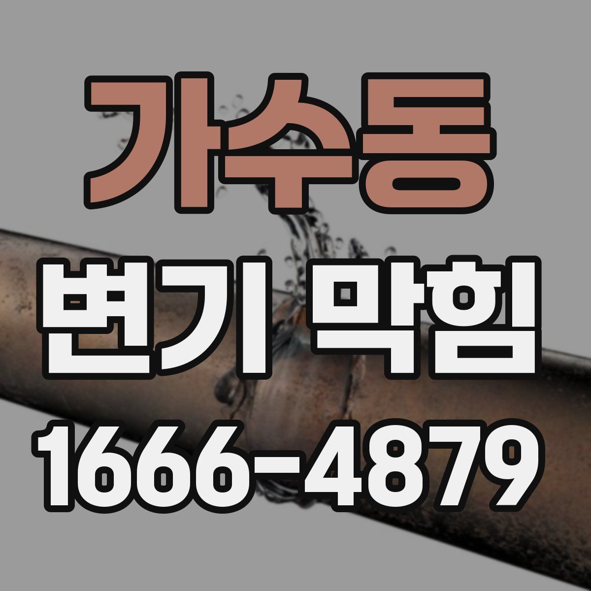 가수동 변기 막힘