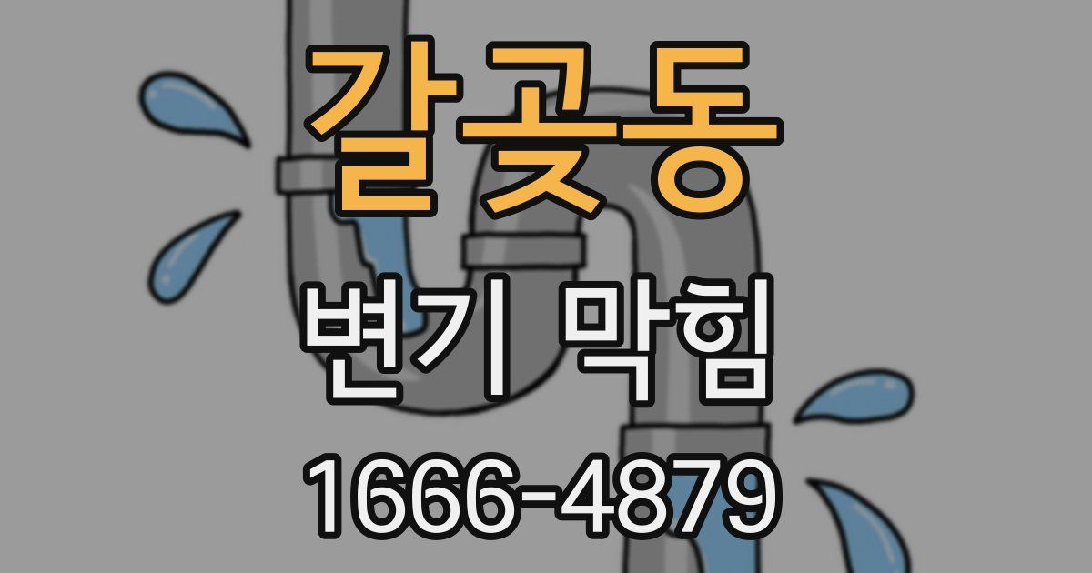 갈곶동 변기 막힘