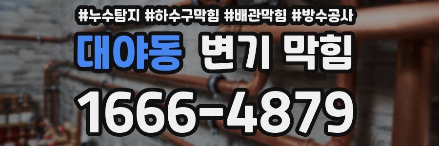 대야동 변기 막힘