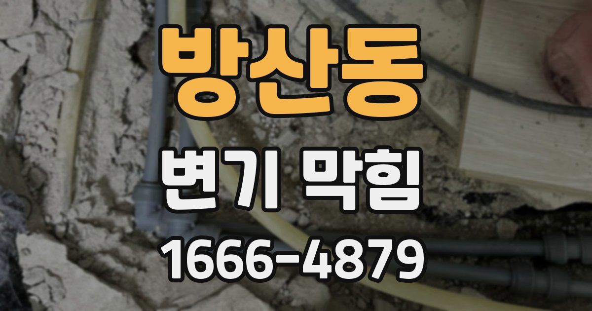 방산동 변기 막힘