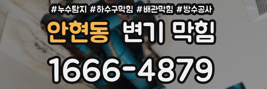 안현동 변기 막힘