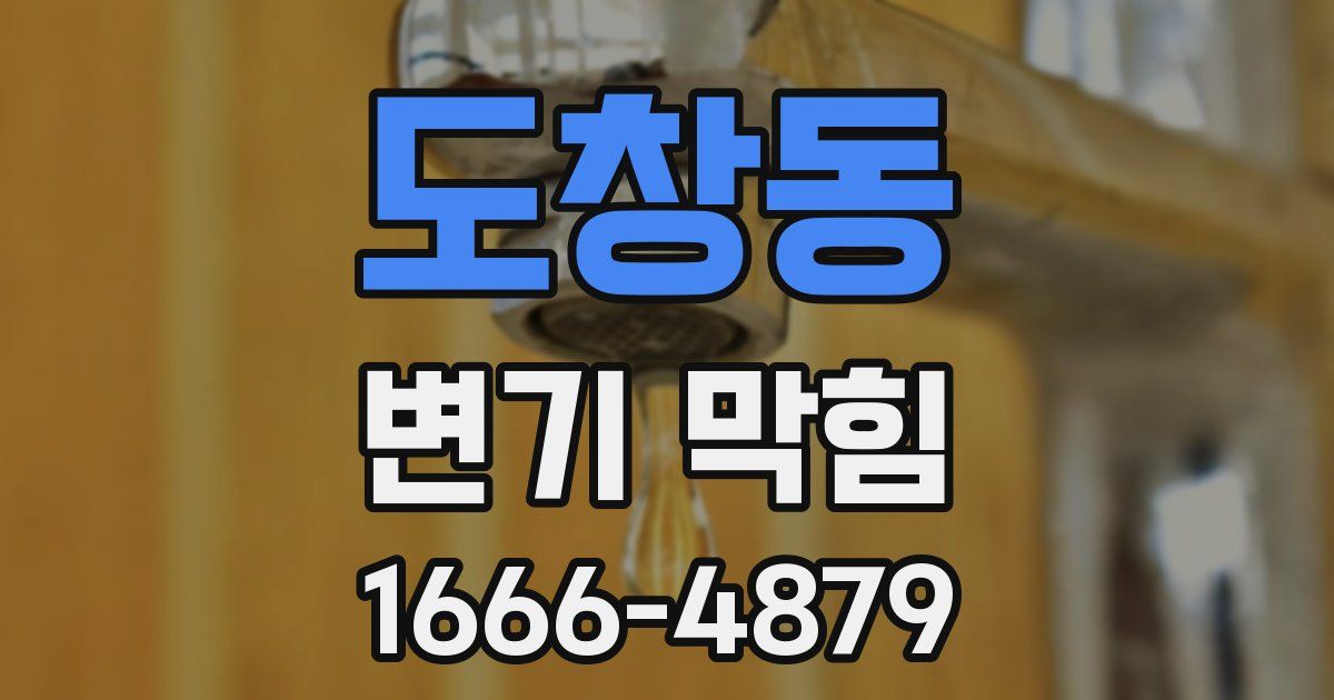 도창동 변기 막힘