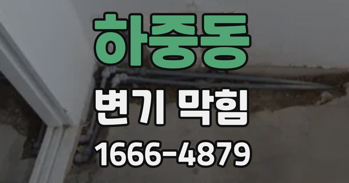 하중동 변기 막힘