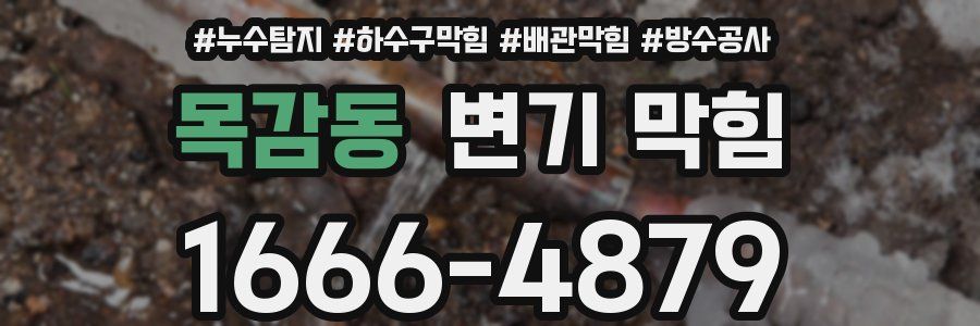 목감동 변기 막힘