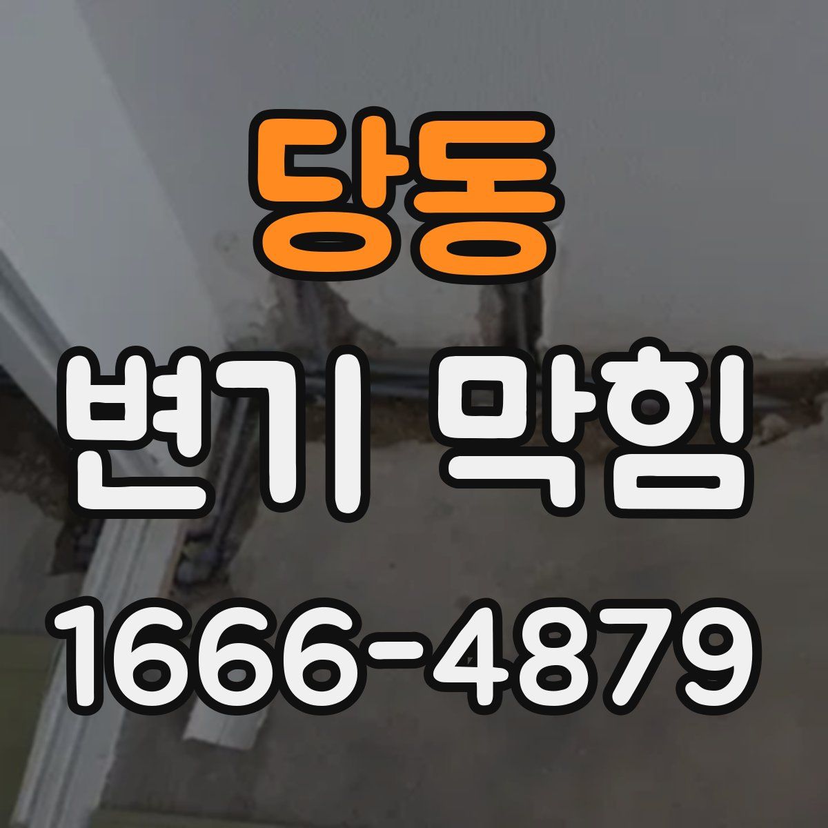 당동 변기 막힘