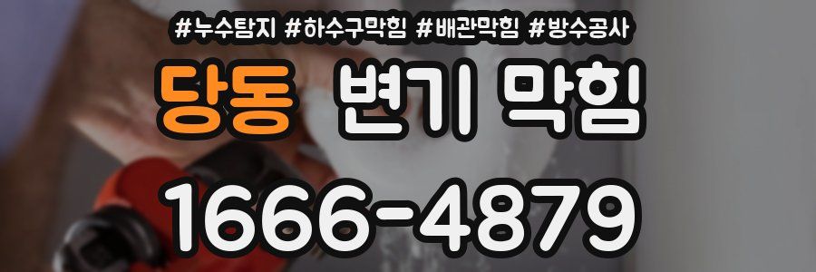당동 변기 막힘