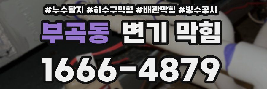 부곡동 변기 막힘