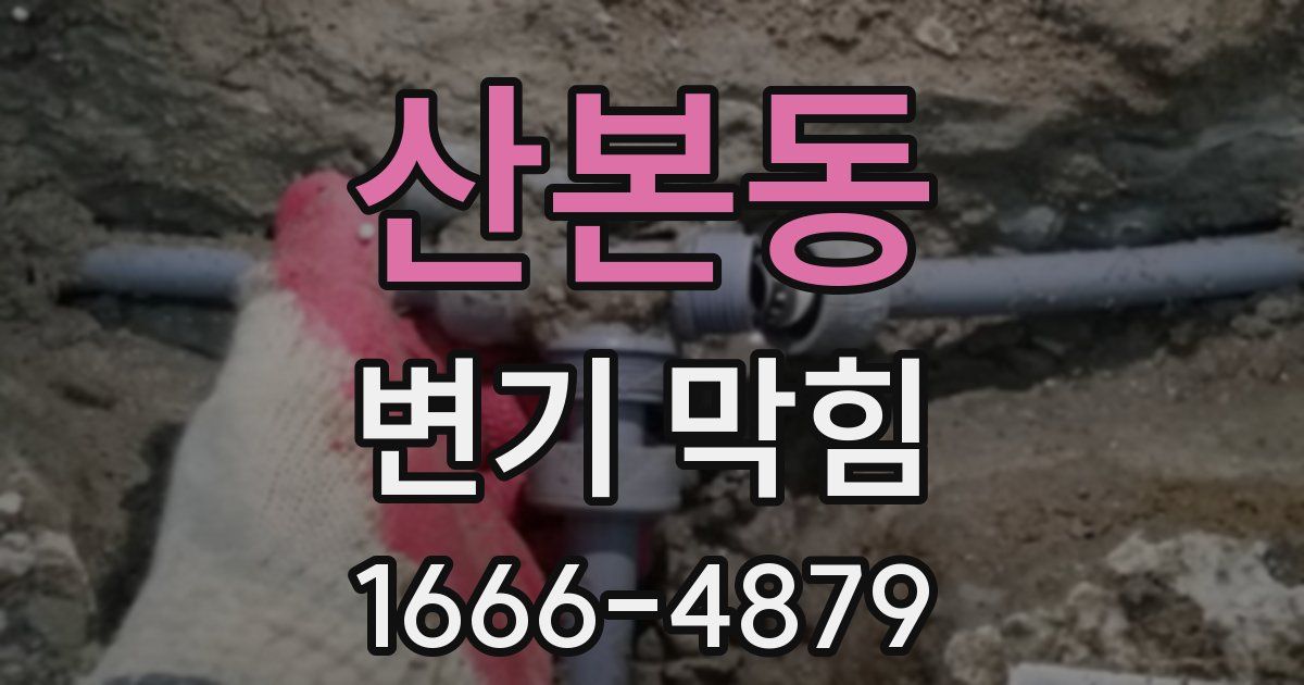 산본동 변기 막힘