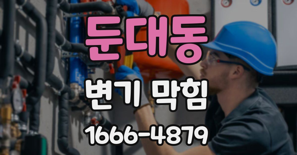 둔대동 변기 막힘